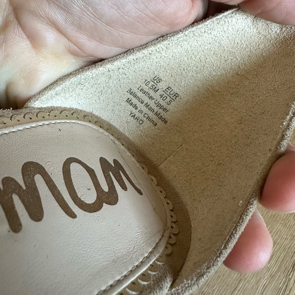 Sam Edelman Nude suede leather ankle strap heel - Picture 7 of 7